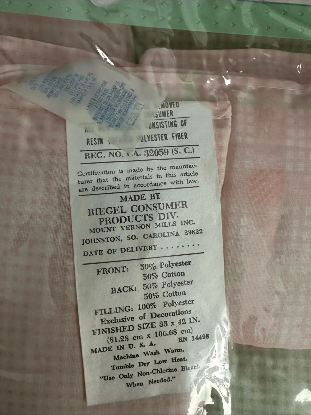 Vintage 90’s Baby Simply Basic Butterfly Color Block Quilted Crib Comforter- NOS